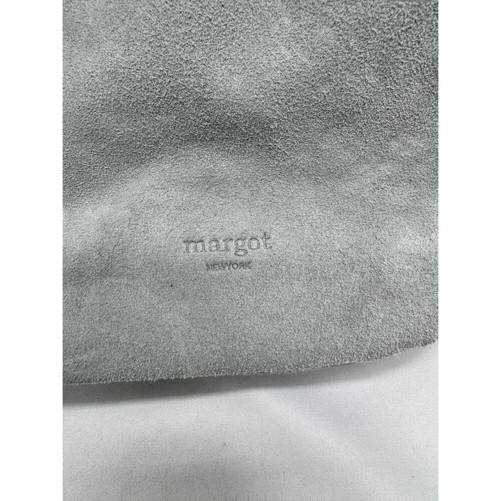 Margot New York Gabi Maxi Hobo Bag Womens Large Mint Suede Leather Purse Boho - Picture 10 of 12